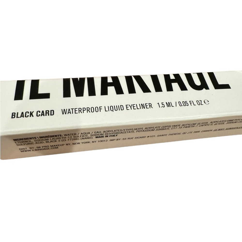 Il Makiage waterproof liquid eyeliner. Black Card. NWT
